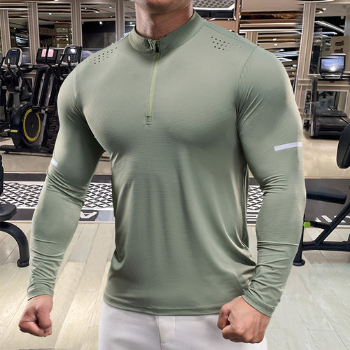 Herren Sportliches Langarm-Funktionsshirt Echoarchiv