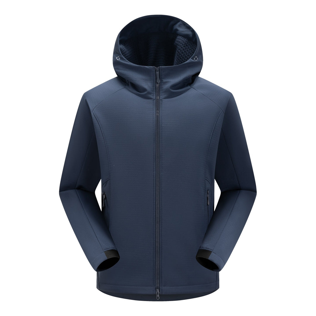Herren Softshell-Outdoorjacke mit Kapuze, winddichter Membran und ergonomischem Schnitt Echoarchiv
