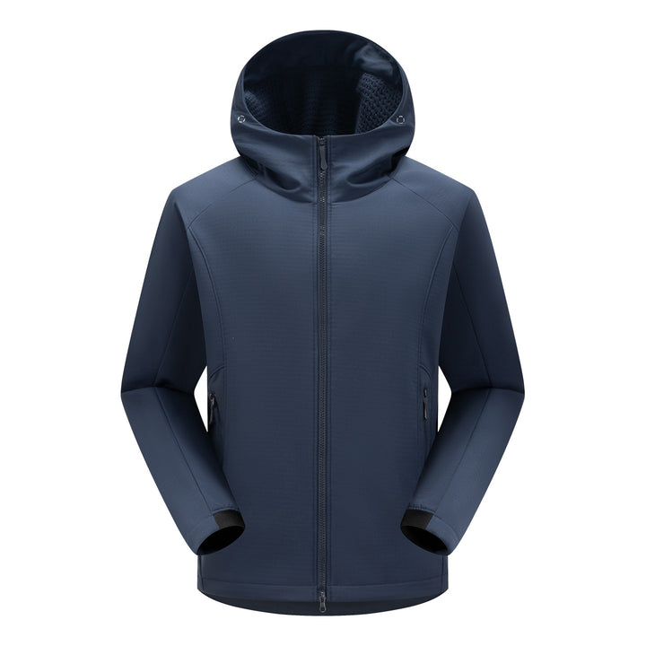 Herren Softshell-Outdoorjacke mit Kapuze, winddichter Membran und ergonomischem Schnitt Echoarchiv