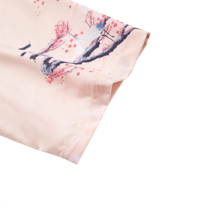 Herren Kurzarmhemd mit floralem Design und bequemer Passform Echoarchiv