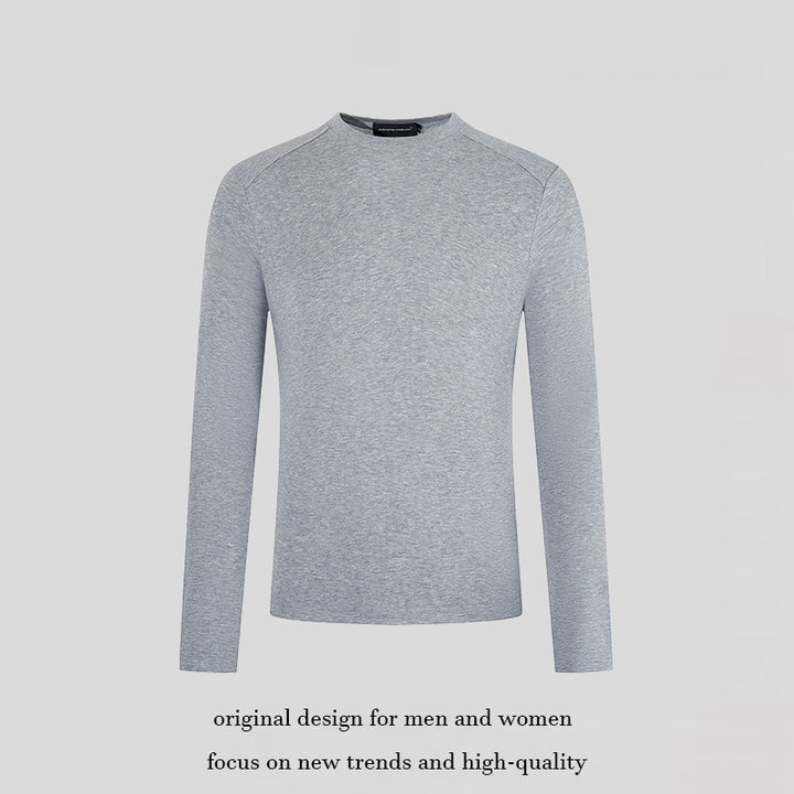 Herren Feinstrick-Pullover mit Rundhalsausschnitt aus Merinowolle Echoarchiv