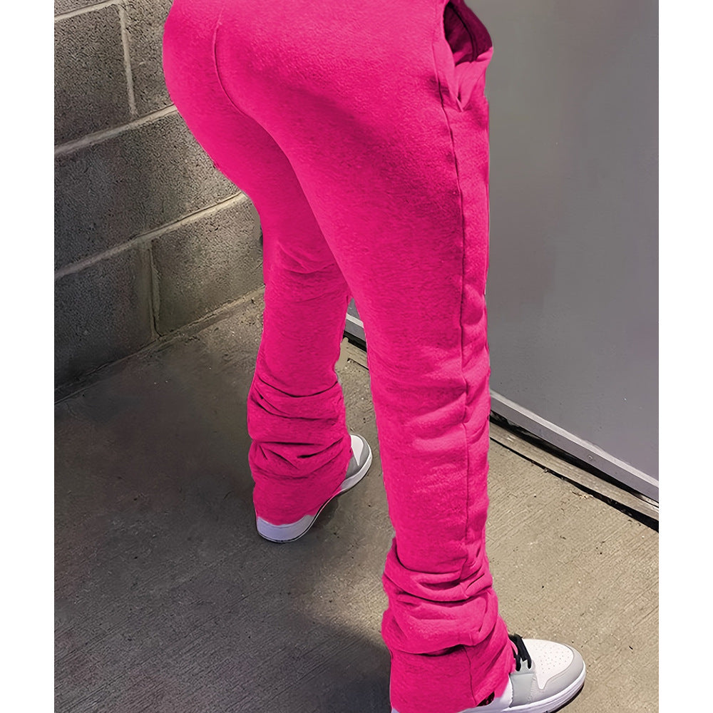 Damen nan figurbetonte Highwaist-Stretch-Sweathose mit gerafften Knöchelabschlüssen und Eingrifftaschen Echo Archiv