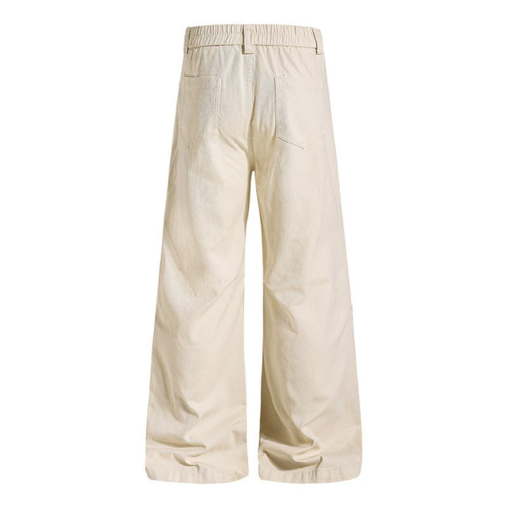 Damen Hochtaillierte weite Culotte-Hose mit Ösen-Detail Echoarchiv