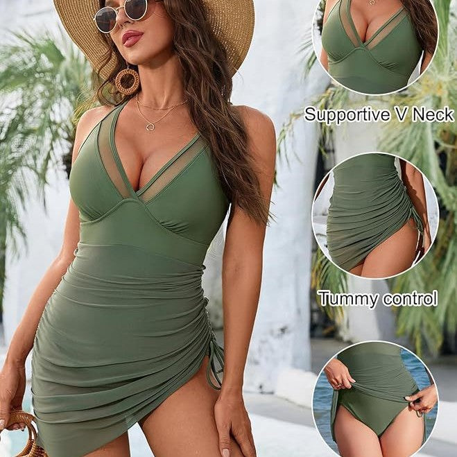 Damen Raffiniertes Badekleid Echo Archiv