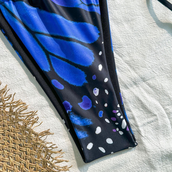 Damen Triangel-Bikini mit lebhaftem Schmetterlingsdesign Echo Archiv