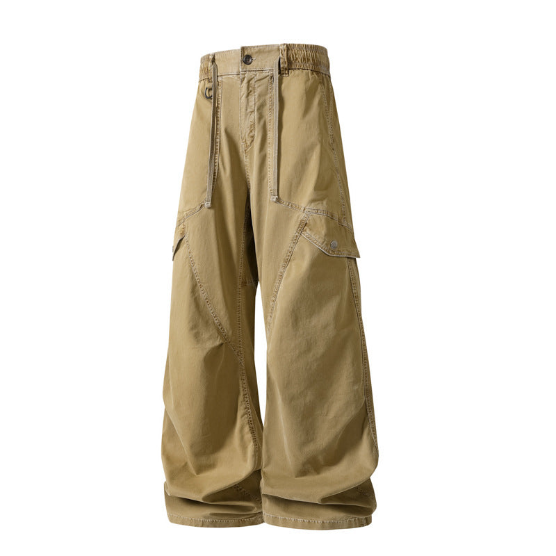 Herren Extraweite Baggy‑Cargohose im Utility‑Workwear‑Look mit elastischem Bund Echo Archiv