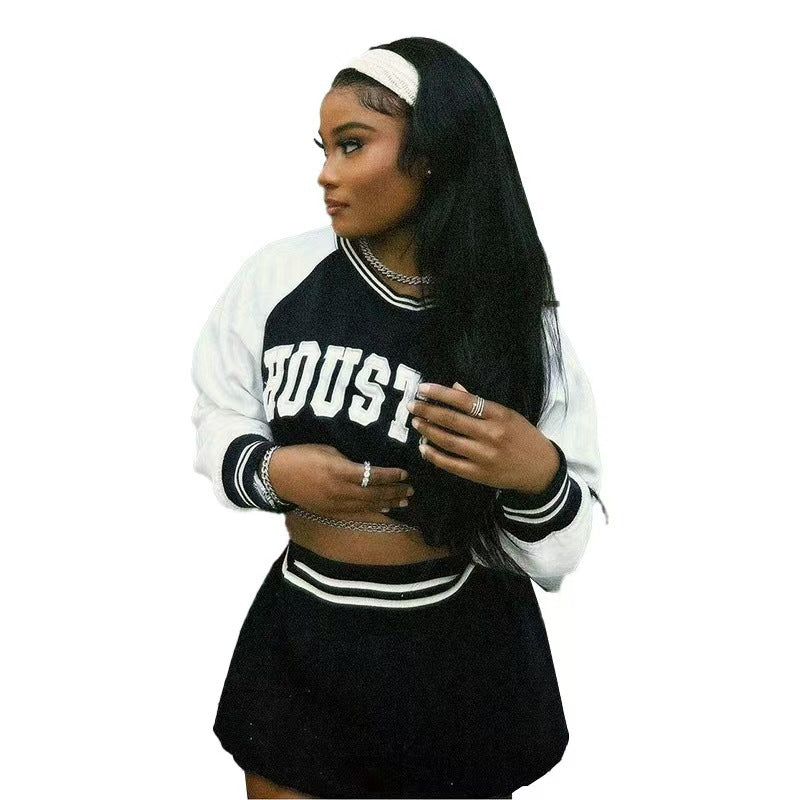 Damen Sportliches Oberteil und Minirock Set Echo Archiv