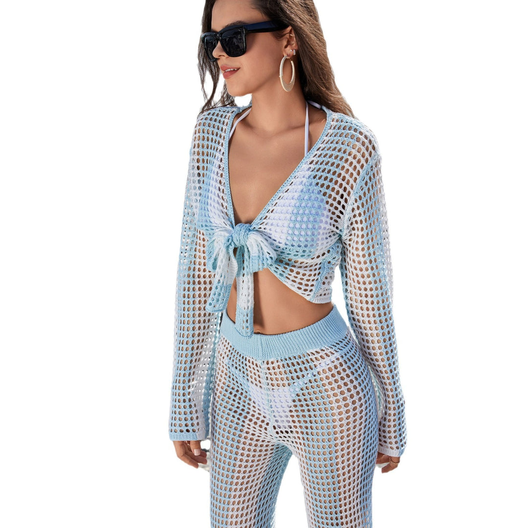 Damen luftiges Netzoberteil und High-Waist-Hose Echo Archiv