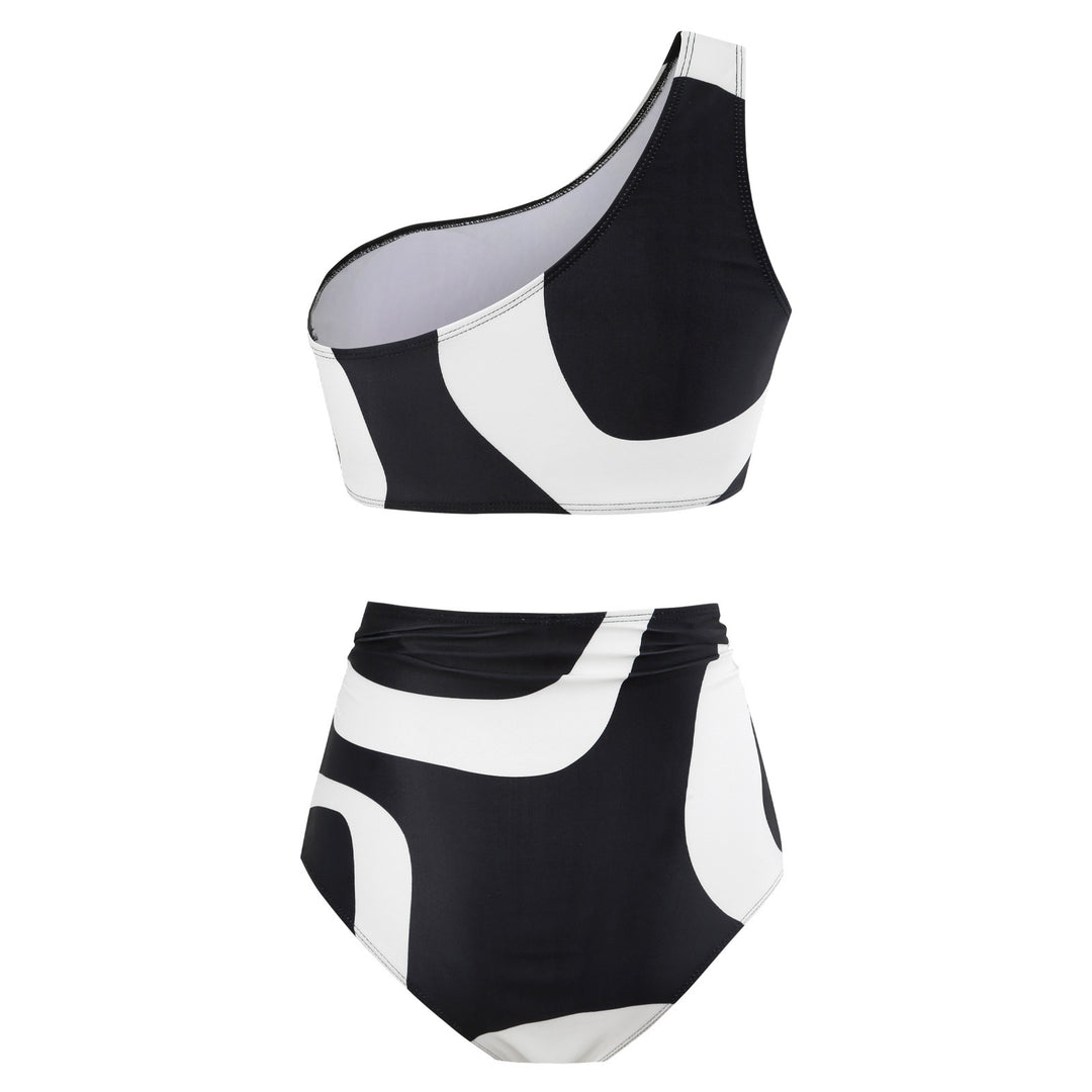 Damen Bikini-Set mit asymmetrischem Oberteil und elegantem Wickelrock Echo Archiv