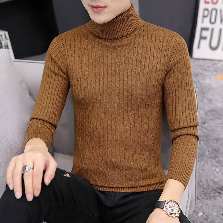 Herren Rollkragenpullover im stilvollen Rippstrickdesign Echoarchiv