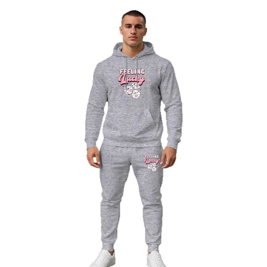 Herren Sportliches Hoodie- und Jogginghosen-Set Echoarchiv