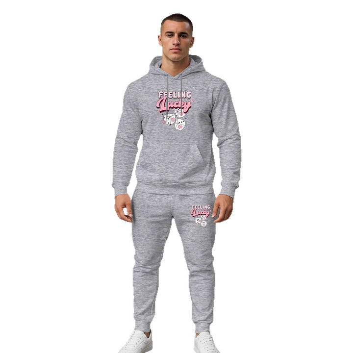 Herren Sportliches Hoodie- und Jogginghosen-Set Echoarchiv