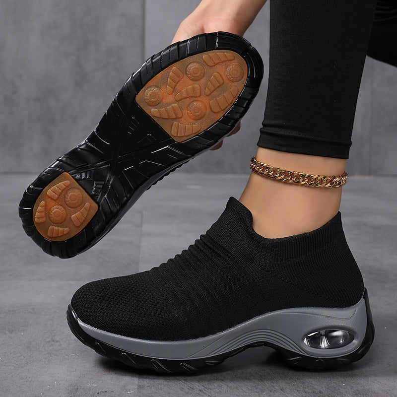 Damen nan atmungsaktive Strick-Slipper mit luftgepolsterter Dämpfung Echo Archiv