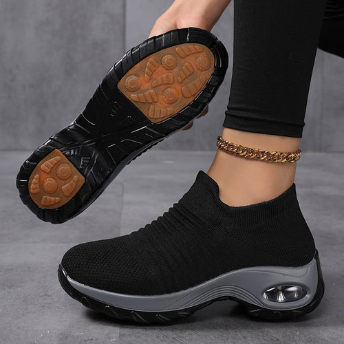Damen nan atmungsaktive Strick-Slipper mit luftgepolsterter Dämpfung Echo Archiv