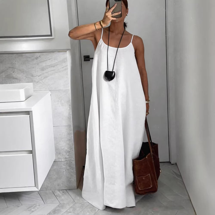 Damen luftiges Leinen-Maxikleid Echo Archiv