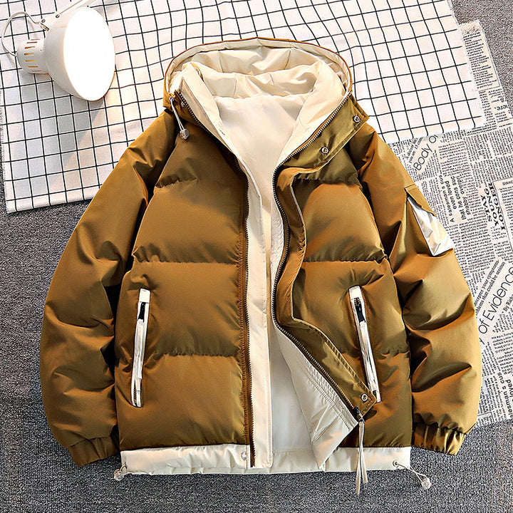 Herren  isolierte kapuzenpilotenjacke für kaltes Wetter mit Kordelzugsaum, elastischen Bündchen und schrägen Reißverschlusstaschen Echo Archiv