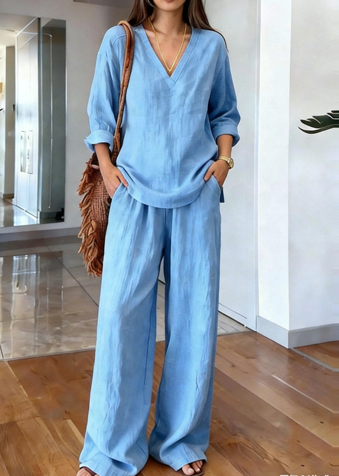 Bequeme Damenhose mit entspannter Passform und praktischen Taschen Echoarchiv