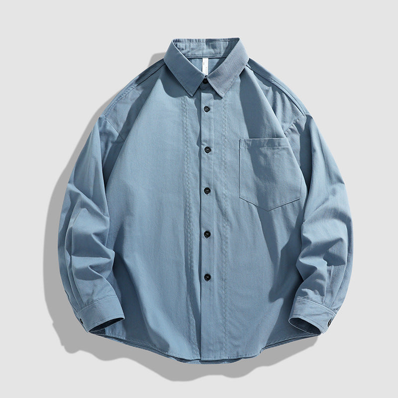 Herren lässiges Overshirt mit praktischen Brusttaschen und bequemer Passform Echoarchiv