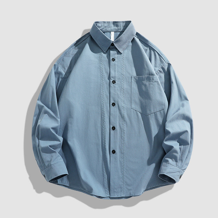 Herren lässiges Overshirt mit praktischen Brusttaschen und bequemer Passform Echoarchiv