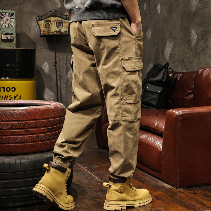 Herren Cargo-Hose mit elastischem Bund und praktischen Seitentaschen – Bravaro