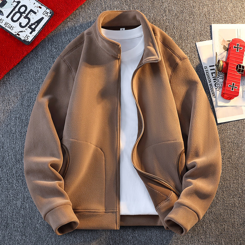 Herren Fleecejacke mit praktischen Taschen und durchgehendem Reißverschluss Echoarchiv