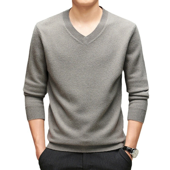 Herren feiner V-Ausschnitt Pullover Echoarchiv