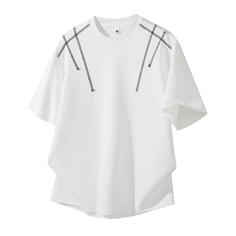 Damen Oversized T-Shirt mit einzigartigen Schulterdetails Echoarchiv