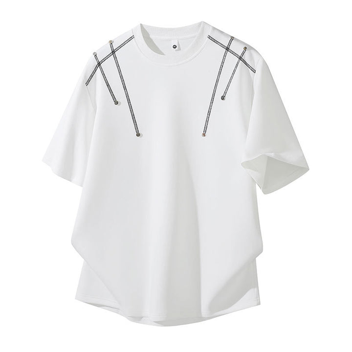 Damen Oversized T-Shirt mit einzigartigen Schulterdetails Echoarchiv