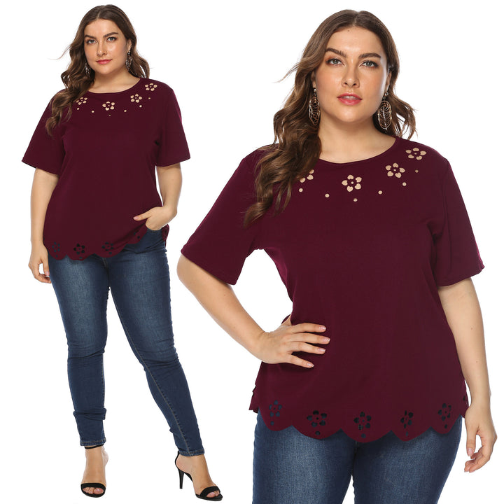 Damen elegantes Oberteil mit dekorativen Blumenstickereien Echo Archiv