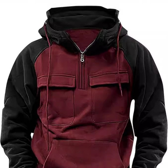 Herren sportlicher Kapuzenpullover mit praktischen Taschen Echoarchiv