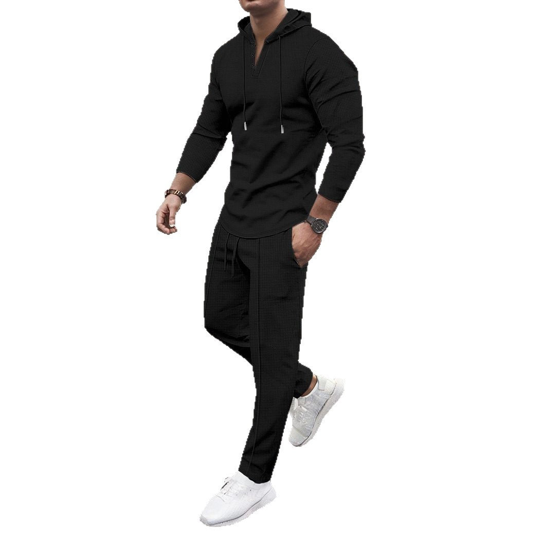 Herren sportliches Hoodie und Jogginghose Set mit atmungsaktiver Struktur Echoarchiv