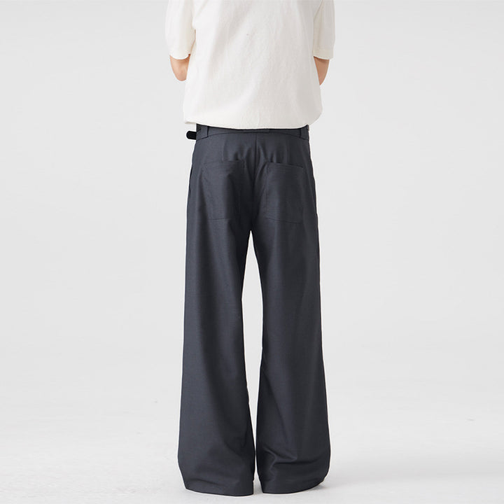 Herren Weite Bundfalten-Hose mit hoher Taille und Stretch-Baumwollmix Echo Archiv