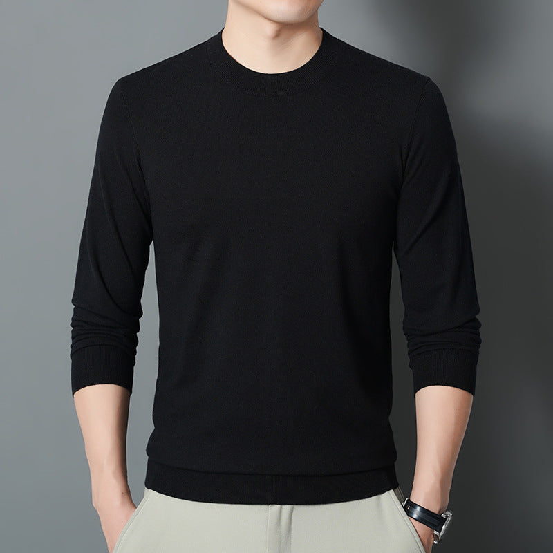 Herren Feiner Rundhalspullover aus Feinstrick mit schmaler Silhouette Echo Archiv