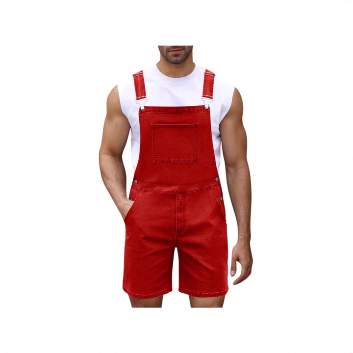 Herren Lässige Denim-Latzhose Echoarchiv