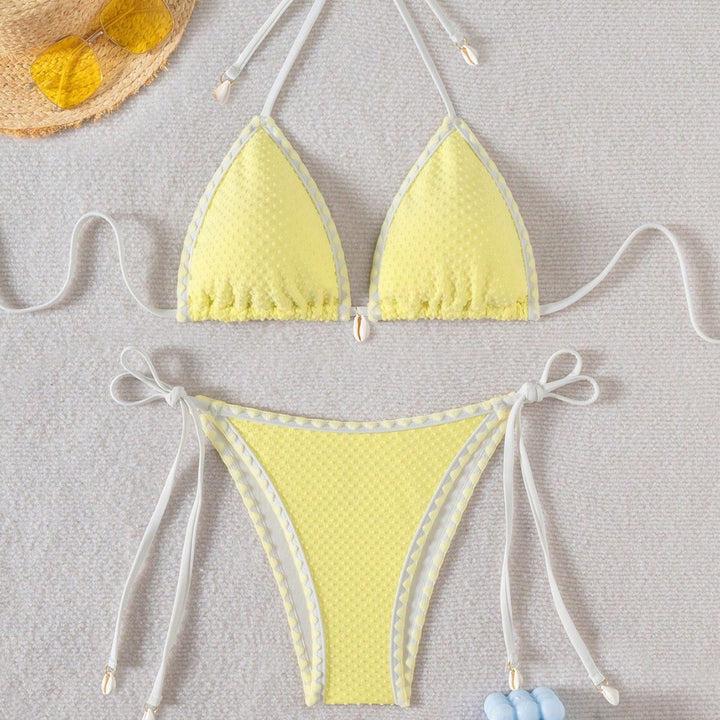 Damen Triangel-Bikini mit zarten Muschelverzierungen Echo Archiv