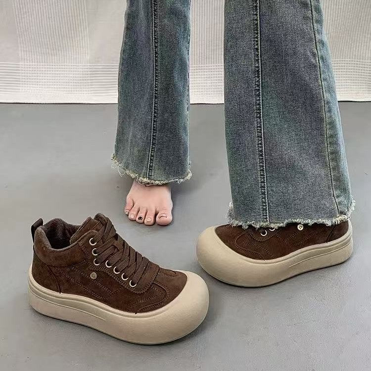 Damen Chunky Sneakers mit weichem Veloursleder und dämpfender Sohle Echo Archiv