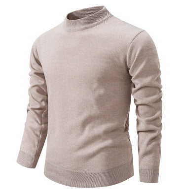 Herren Hochwertiger Strickpullover mit Echoarchivrnem Stehkragen Echoarchiv