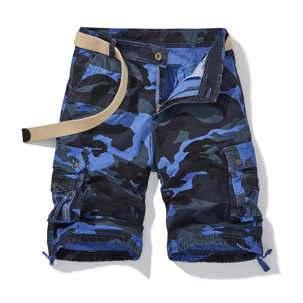 Herren Cargo-Shorts mit vielseitigen Taschen und verstellbarem Bund Echoarchiv