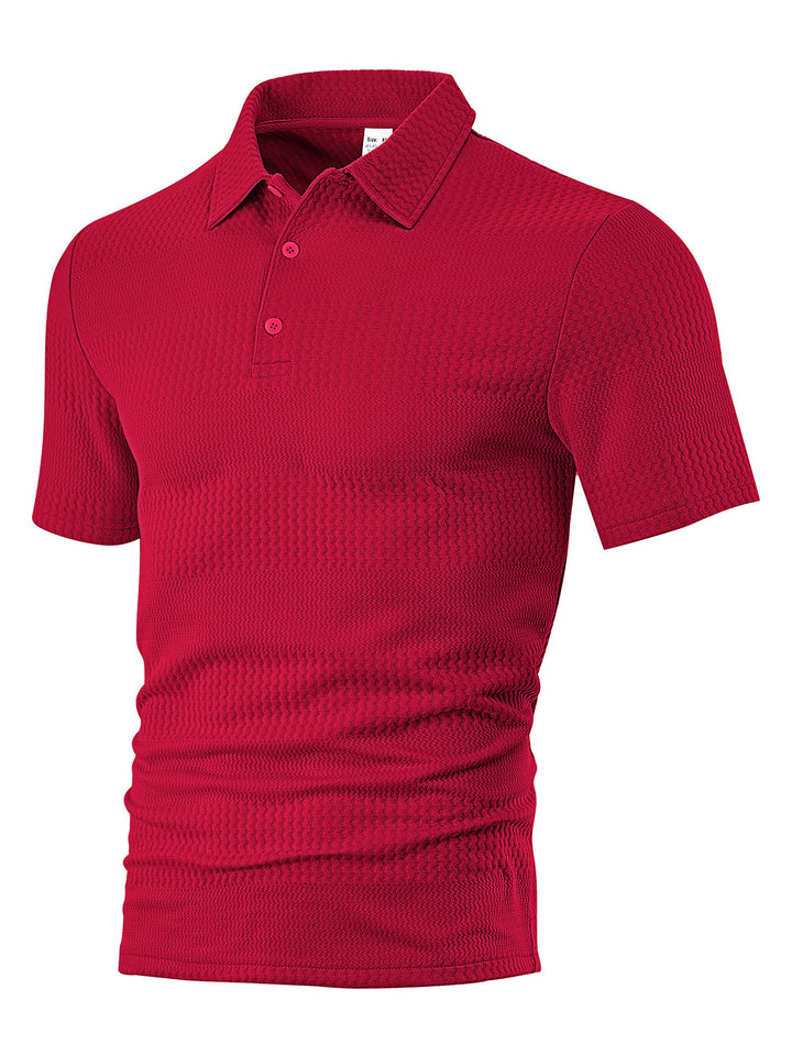 Herren Polohemd mit strukturiertem Design Echoarchiv