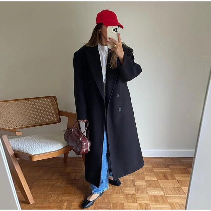 Herren Lange Elegante Doppelreiher Echoarchiv