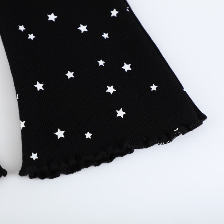 Mädchen Flared Leggings mit funkelndem Sternenmotiv Echo Archiv