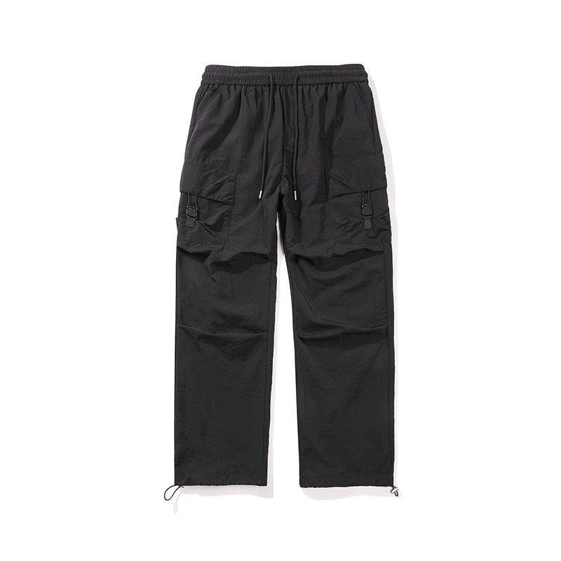 Herren Leichte Ripstop‑Trekking‑Cargohose mit Elastikbund, Kordelzug und Schnallen‑Cargotaschen Echo Archiv