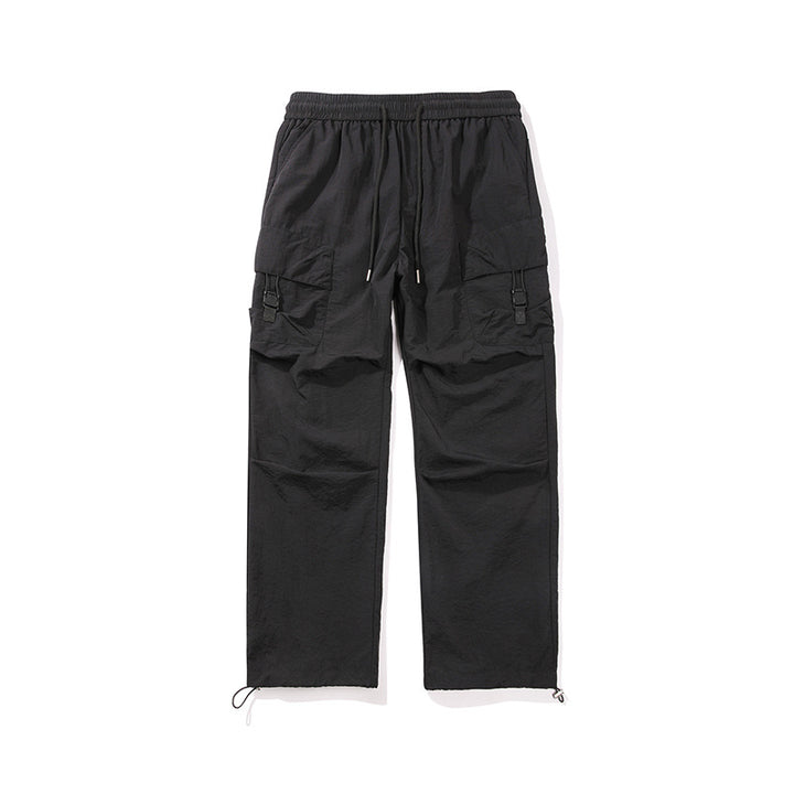 Herren Leichte Ripstop‑Trekking‑Cargohose mit Elastikbund, Kordelzug und Schnallen‑Cargotaschen Echo Archiv
