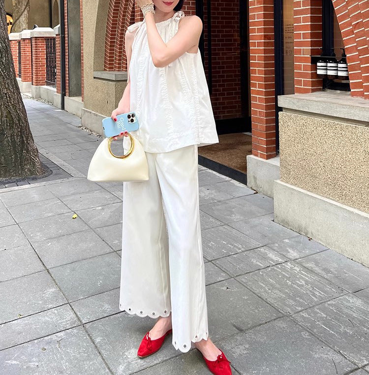 Damen Elegante und luftige Bluse mit reichem Detail Echoarchiv