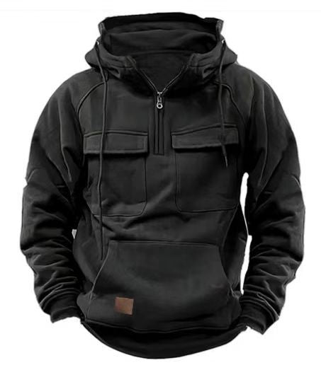 Herren Kapuzenpullover mit praktischen Taschen und durchgehendem Reißverschluss Echoarchiv