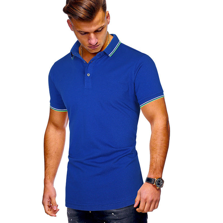 Herren Poloshirt mit Echoarchivrnen Akzenten Echoarchiv