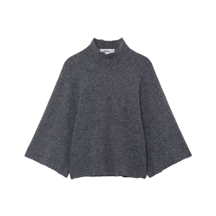 Damen Oversize Strickponcho mit Stehkragen und weitem Swing‑Schnitt Echo Archiv