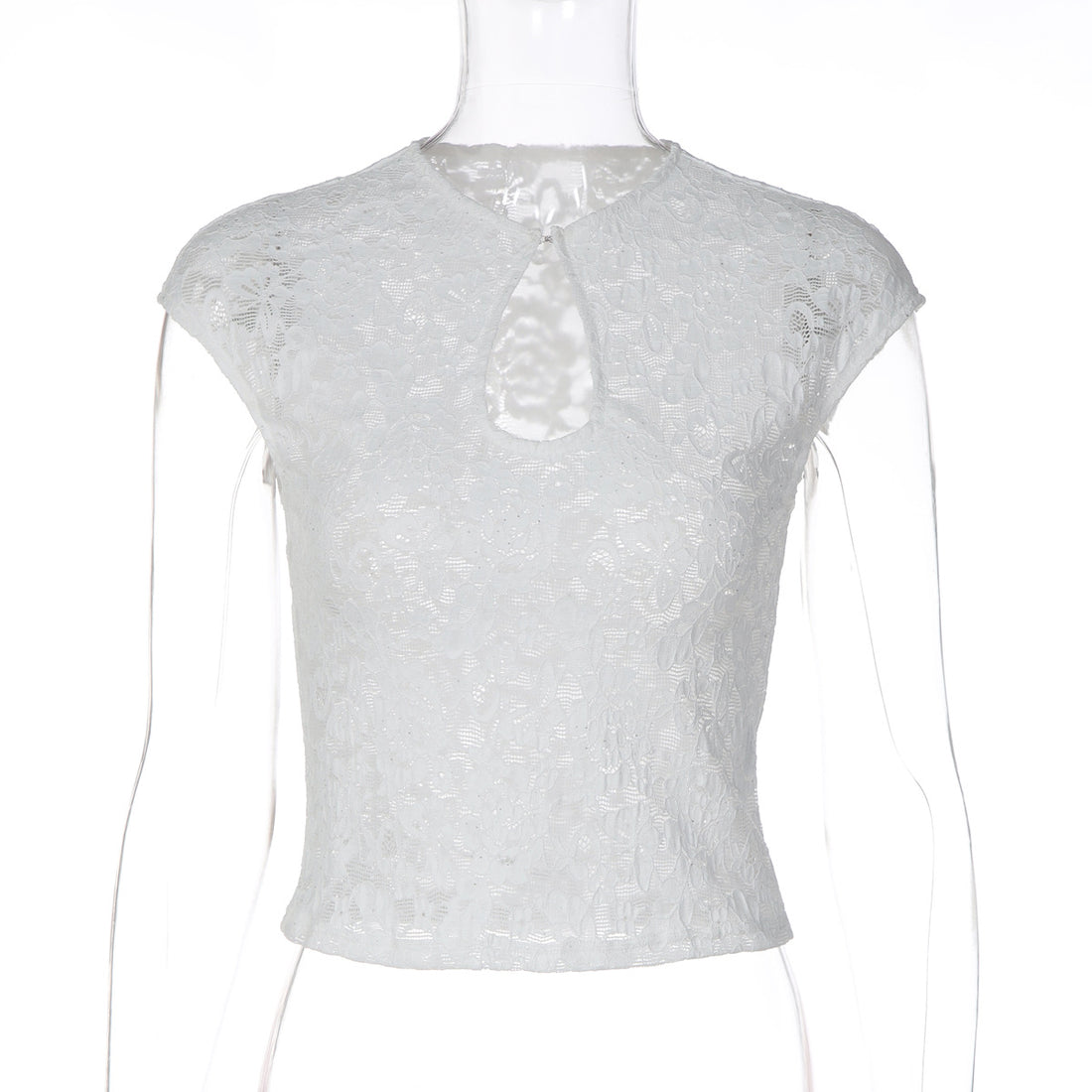 Damen Spitzentop mit modischem Schlitz – Avérine