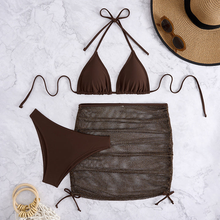 Damen Bikini-Set mit durchscheinendem Rock Echo Archiv