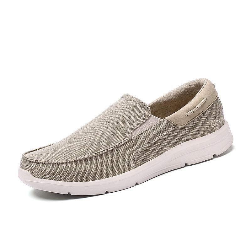 Herren nan legerer Canvas-Slipper mit elastischem Einsatz und stoßdämpfender Leichtsohle Echo Archiv